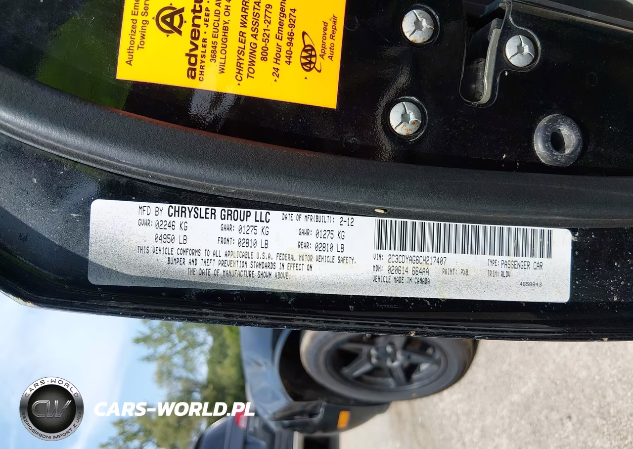 2012 Dodge Challenger Sxt VIN:2C3CDYAG6CH217407 - 9