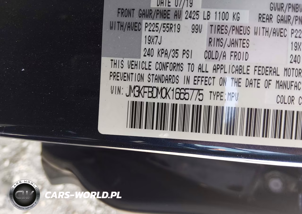 2019 Mazda Cx-5 Grand Touring VIN:JM3KFBDM0K1665775 - 9