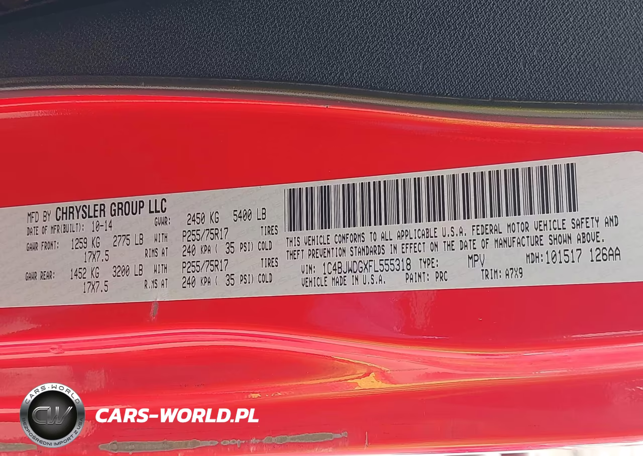 2015 Jeep Wrangler Unlimited Sport VIN:1C4BJWDGXFL555318 - 9