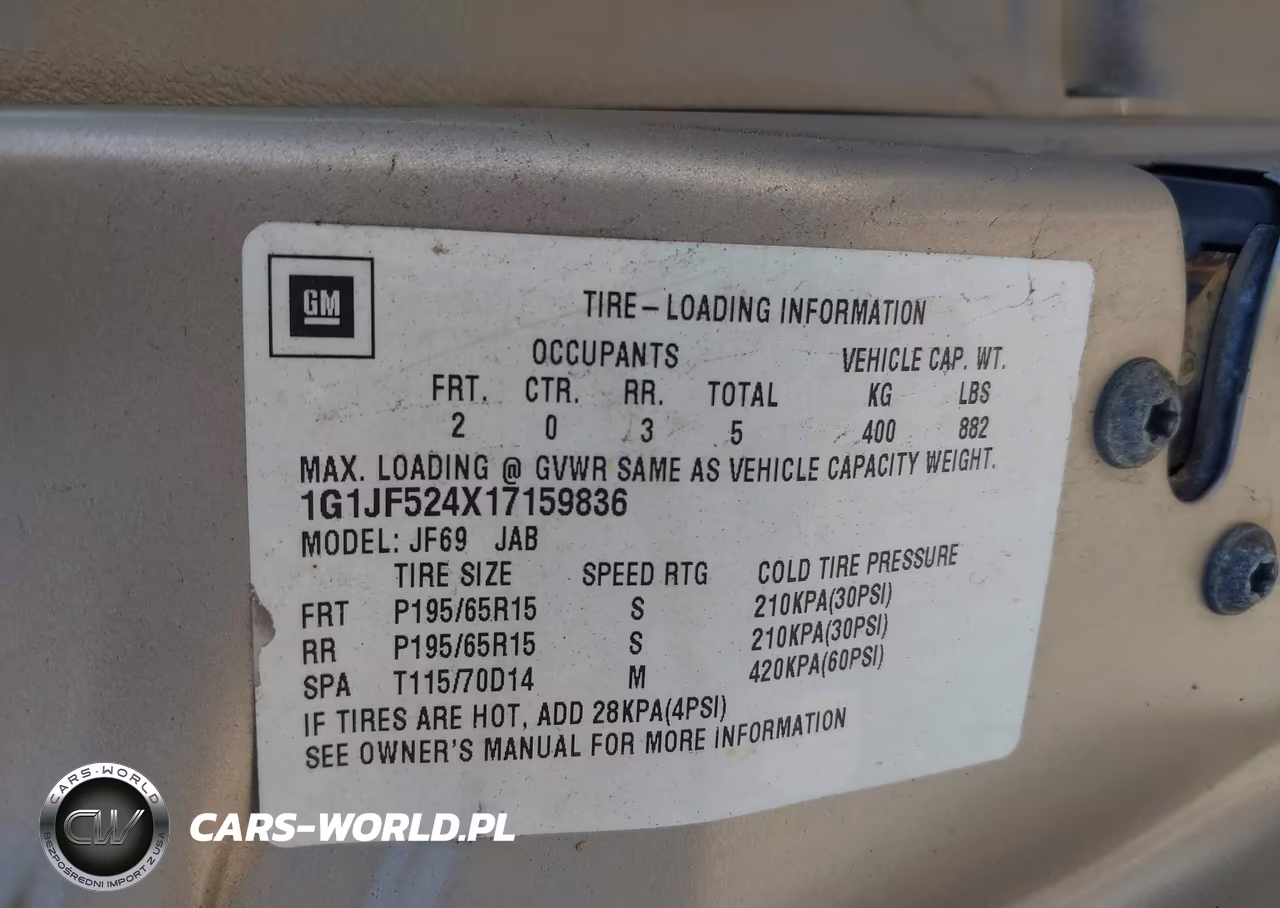 2001 Chevrolet Cavalier Ls VIN:1G1JF524X17159836 - 9
