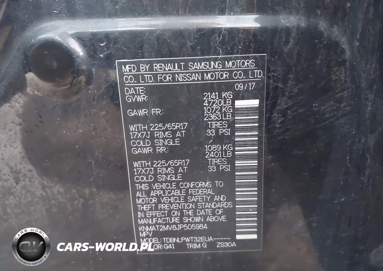 2018 Nissan Rogue S VIN:KNMAT2MV8JP505984 - 9