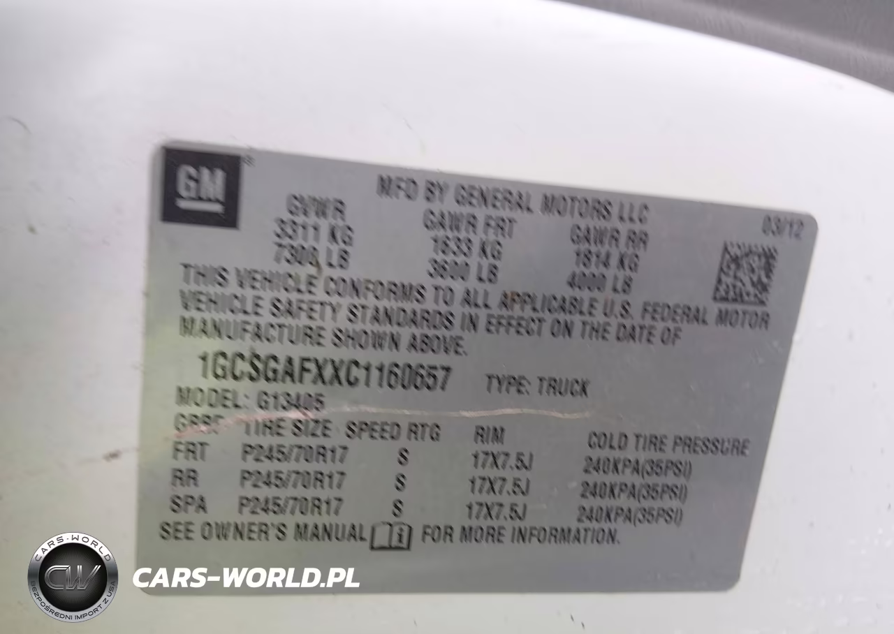 2012 Chevrolet Express 1500 Work Van VIN:1GCSGAFXXC1160657 - 9