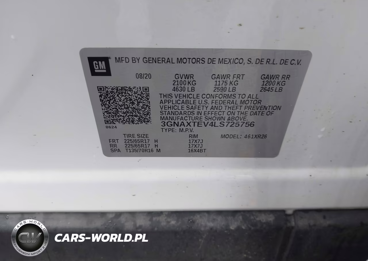 2020 Chevrolet Equinox Awd 2Fl VIN:3GNAXTEV4LS725756 - 9