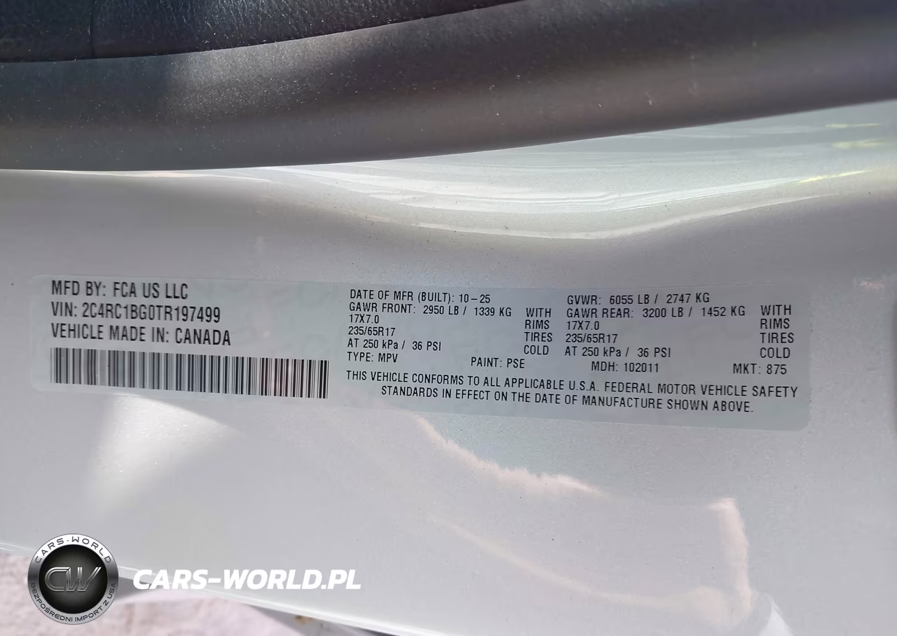 2026 Chrysler Pacifica Select VIN:2C4RC1BG0TR197499 - 9