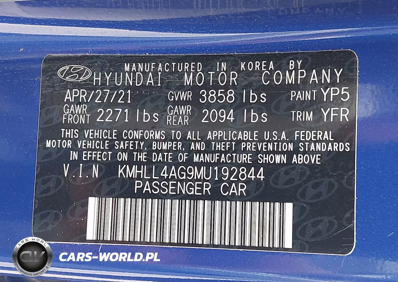 2021 Hyundai Elantra Se VIN:KMHLL4AG9MU192844 - 9