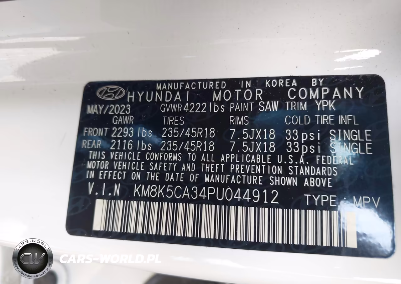 2023 Hyundai Kona Limited VIN:KM8K5CA34PU044912 - 9