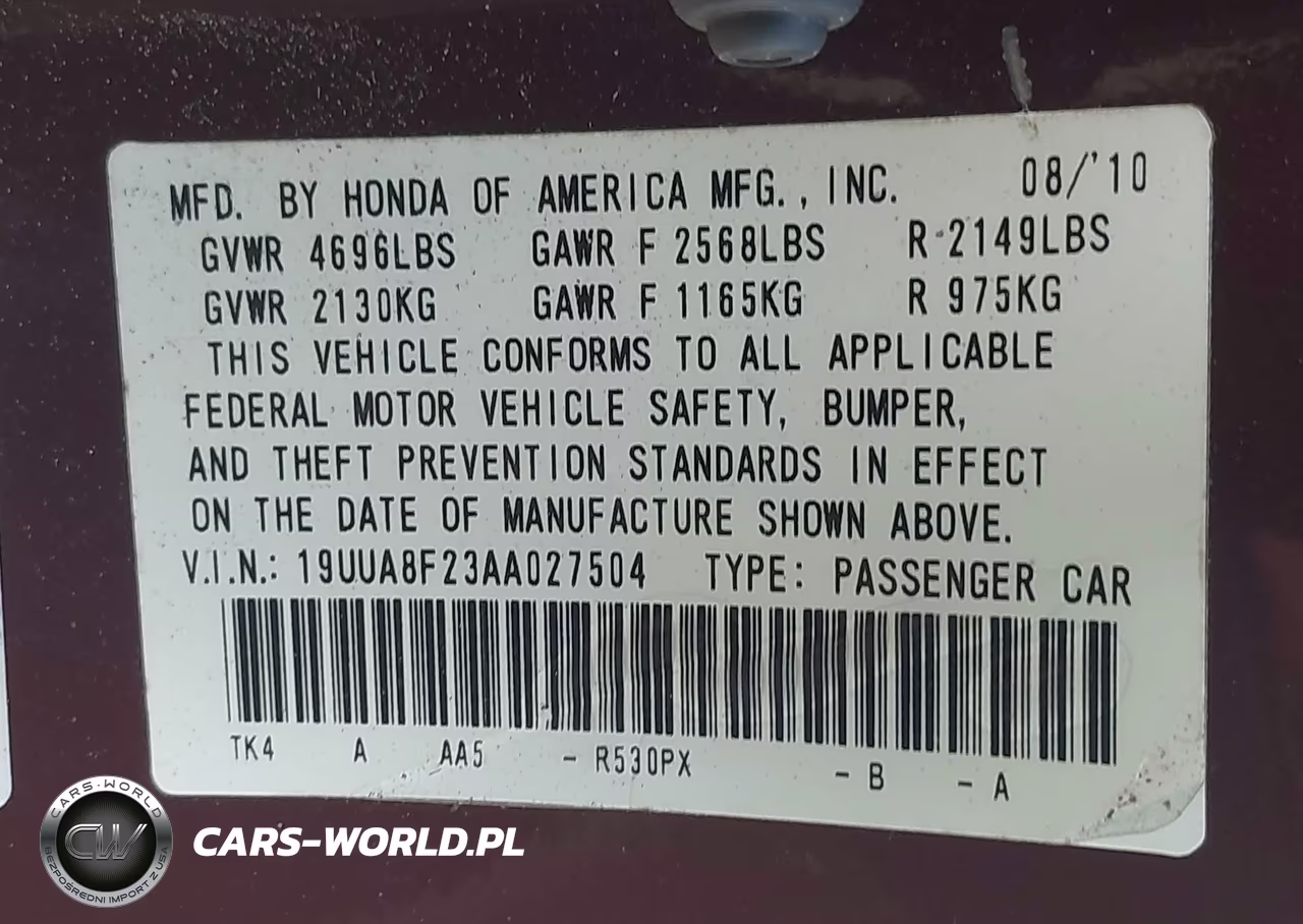 2010 Acura Tl 3.5 VIN:19UUA8F23AA027504 - 9