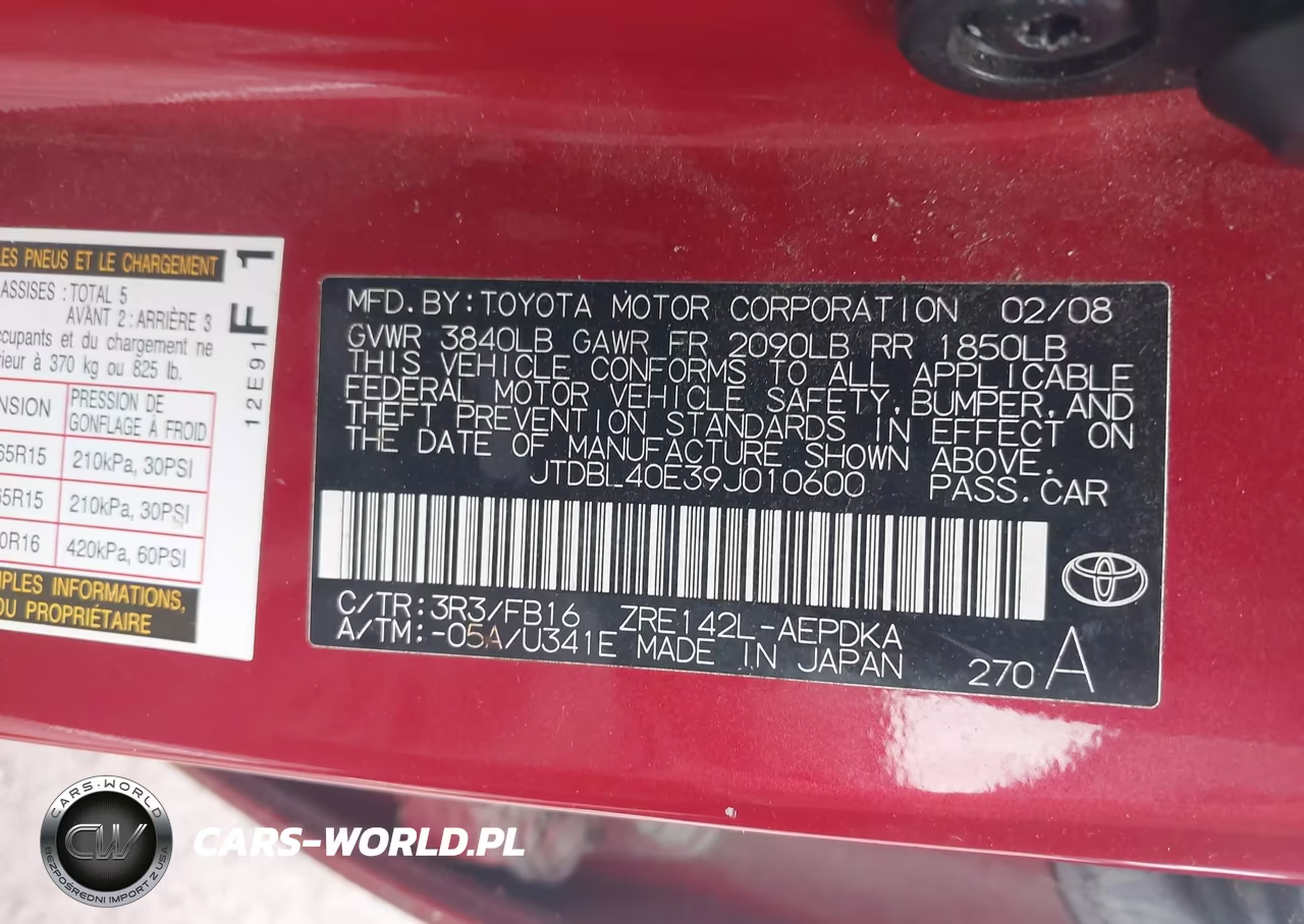 2009 Toyota Corolla Le VIN:JTDBL40E39J010600 - 8