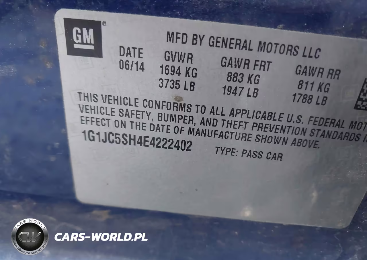 2014 Chevrolet Sonic Lt Auto VIN:1G1JC5SH4E4222402 - 9