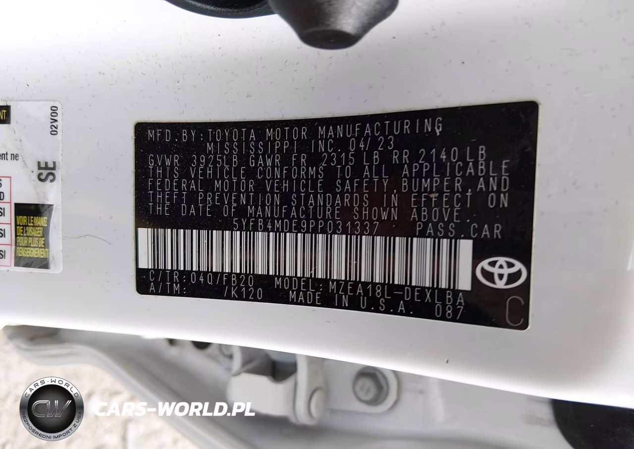 2023 Toyota Corolla Le VIN:5YFB4MDE9PP031337 - 9