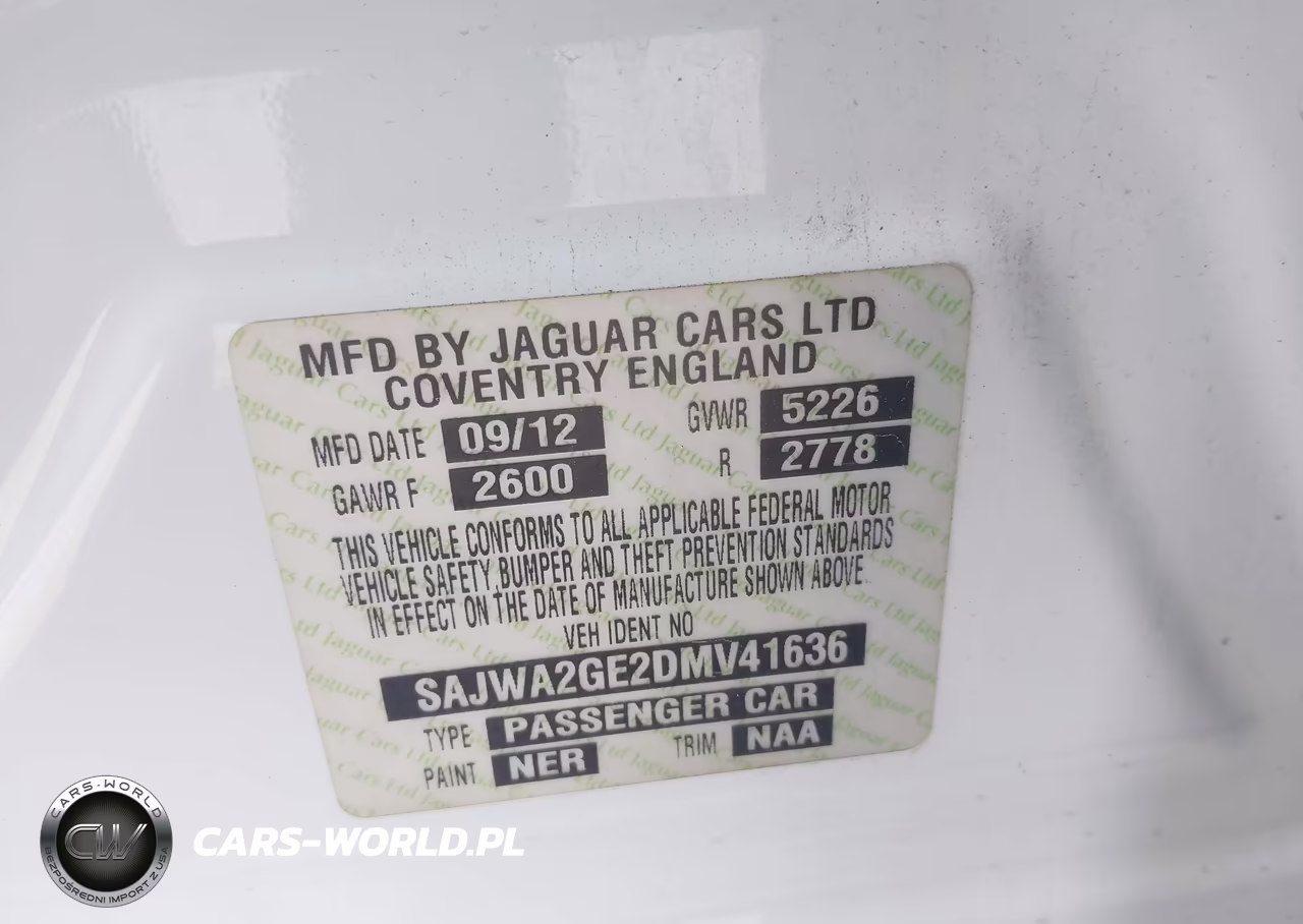 2013 Jaguar Xj Xjl Supercharged VIN:SAJWA2GE2DMV41636 - 9