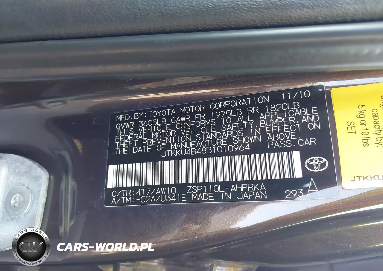 2011 Scion Xd Release Series 3.0 VIN:JTKKU4B48B1010964 - 9