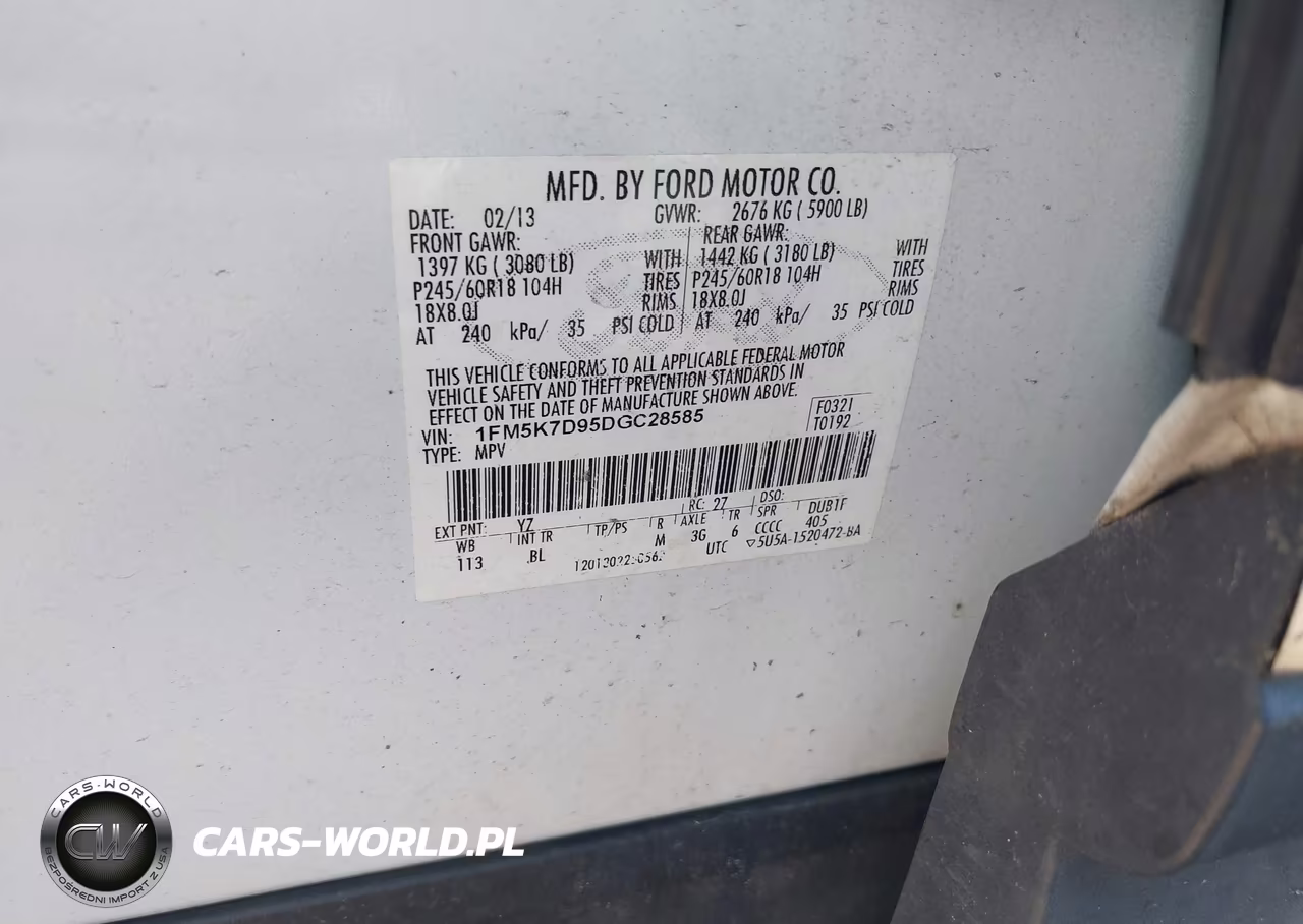 2013 Ford Explorer Xlt VIN:1FM5K7D95DGC28585 - 9