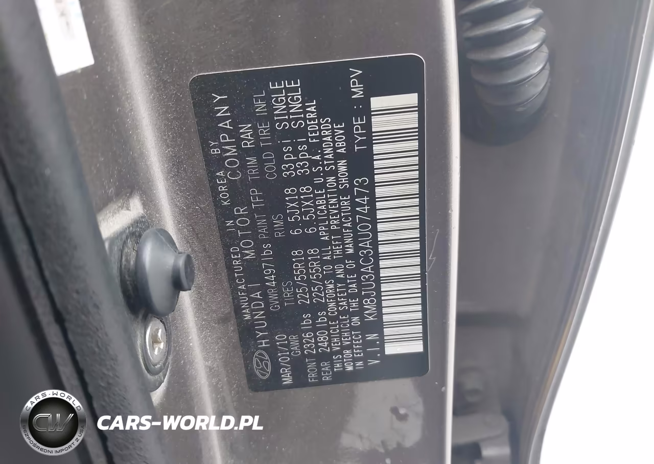 2010 Hyundai Tucson Limited VIN:KM8JU3AC3AU074473 - 9
