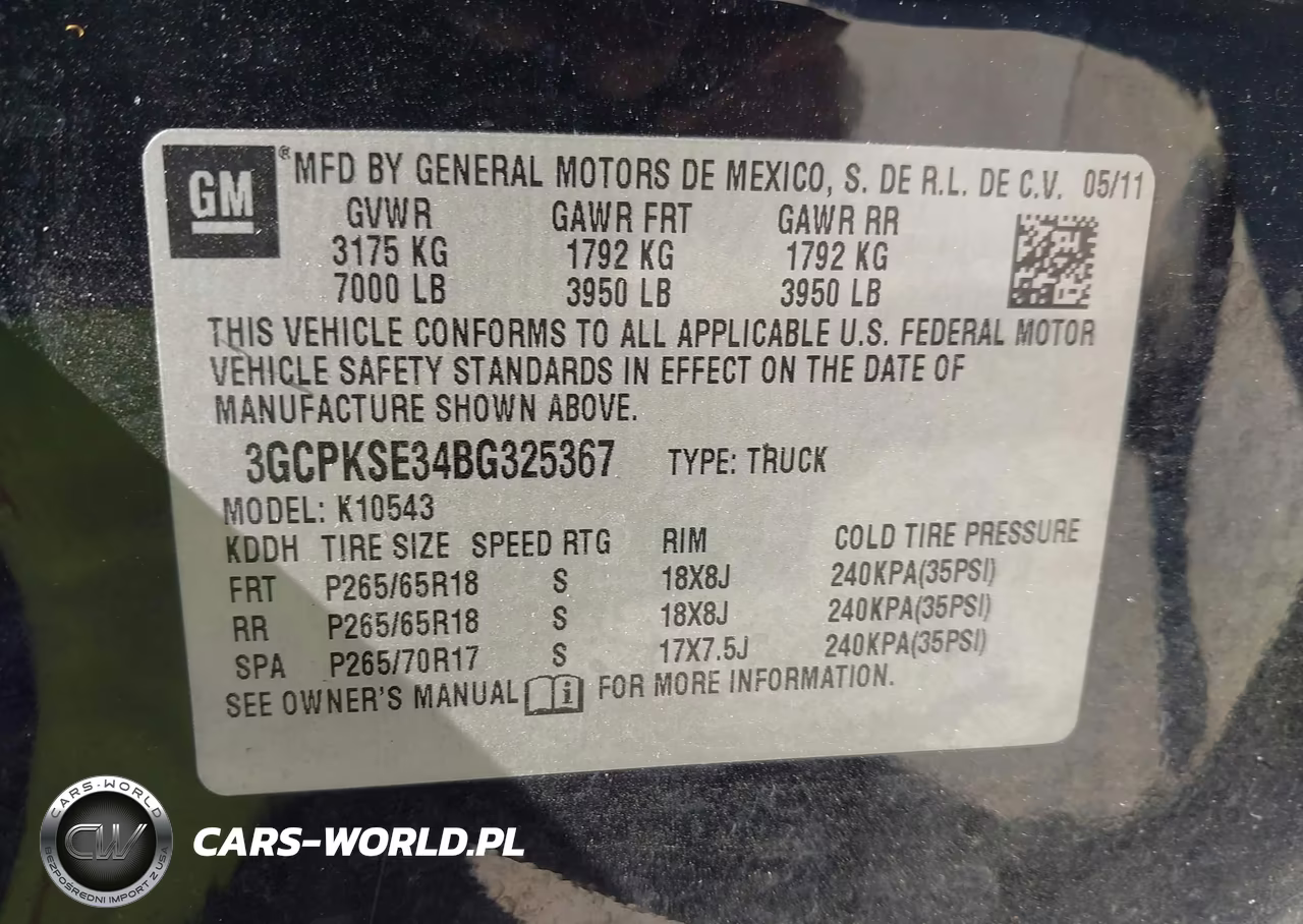 2011 Chevrolet Silverado 1500 Lt VIN:3GCPKSE34BG325367 - 9