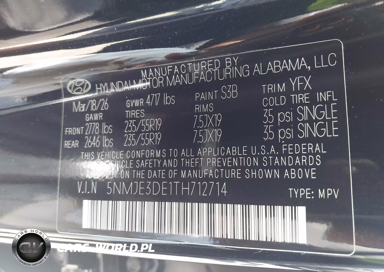 2026 Hyundai Tucson Limited VIN:5NMJE3DE1TH712714 - 9