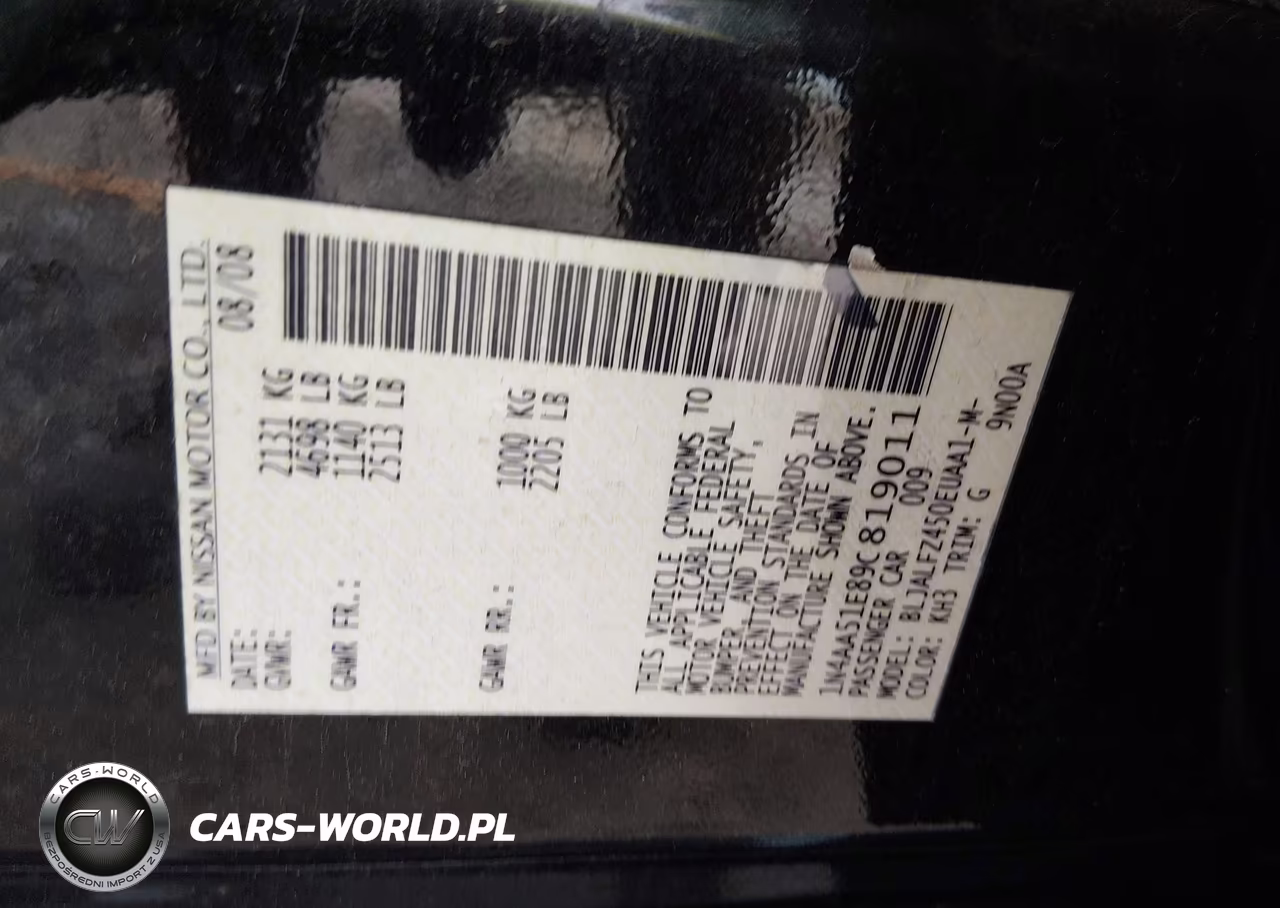 2009 Nissan Maxima 3.5 Sv VIN:1N4AA51E89C819011 - 9