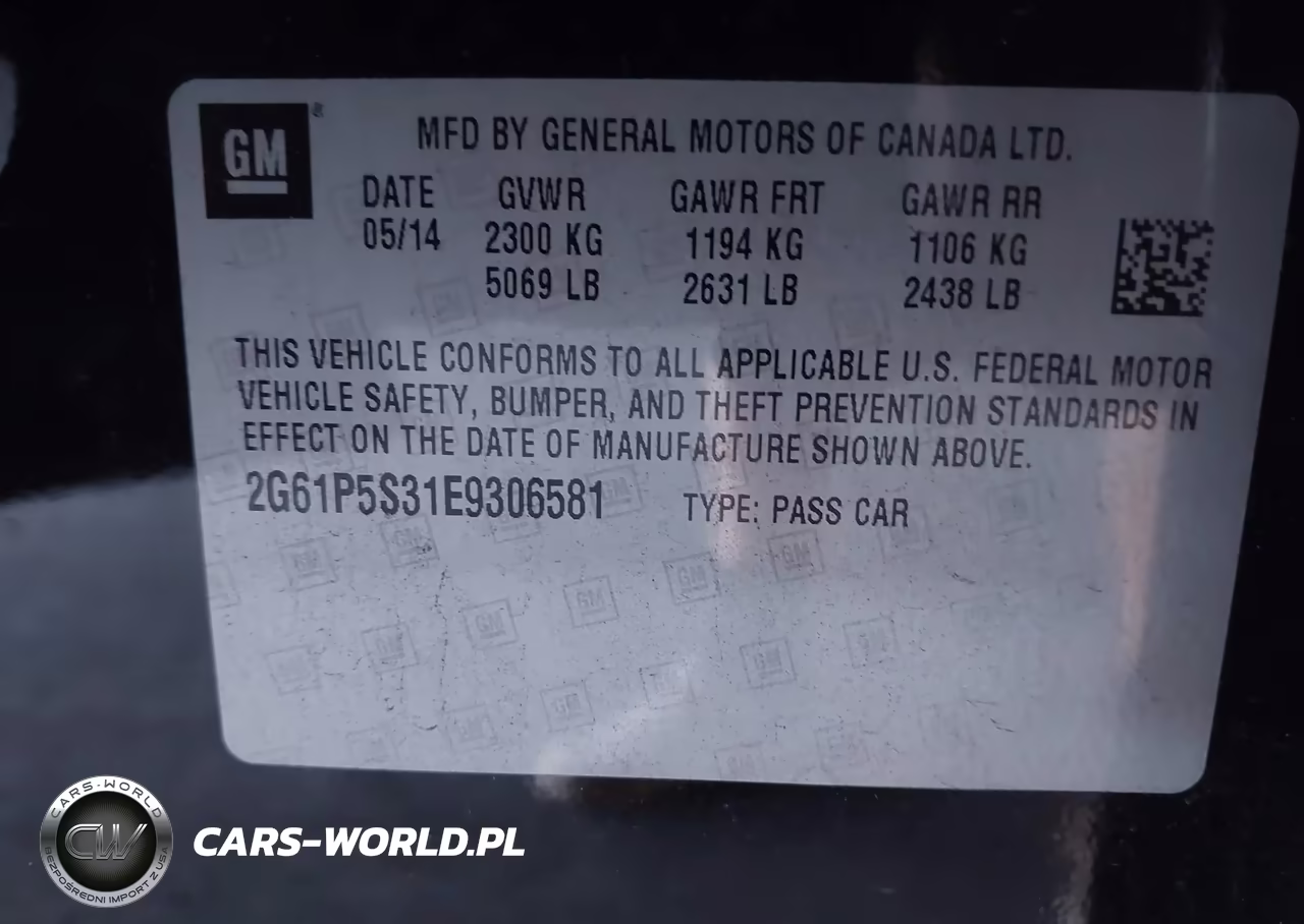 2014 Cadillac Xts Premium VIN:2G61P5S31E9306581 - 9