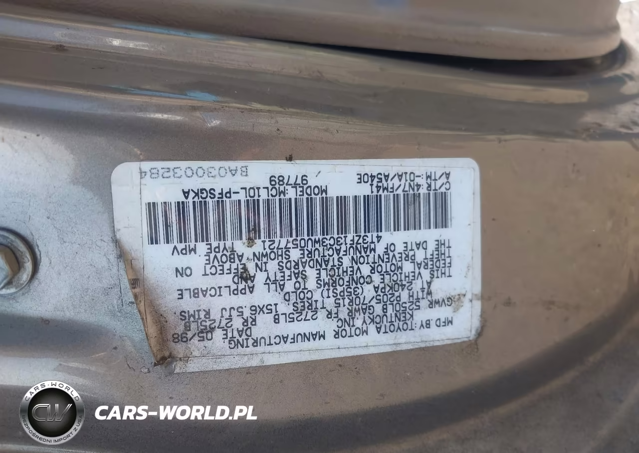 1998 Toyota Sienna Xle VIN:4T3ZF13C3WU057721 - 9