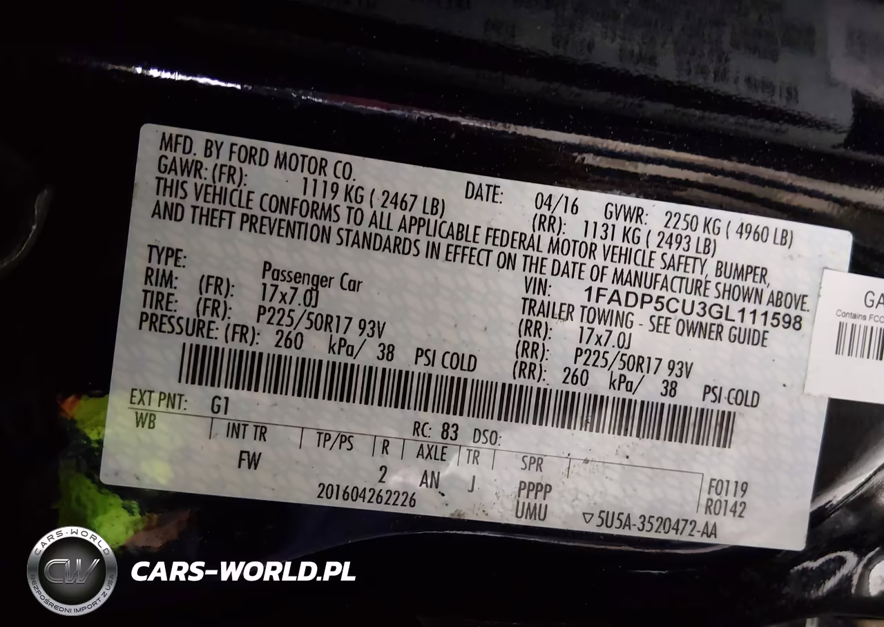 2016 Ford C-Max Energi Sel VIN:1FADP5CU3GL111598 - 9