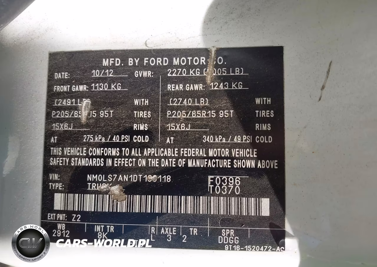 2013 Ford Transit Connect Xl VIN:NM0LS7AN1DT133118 - 9