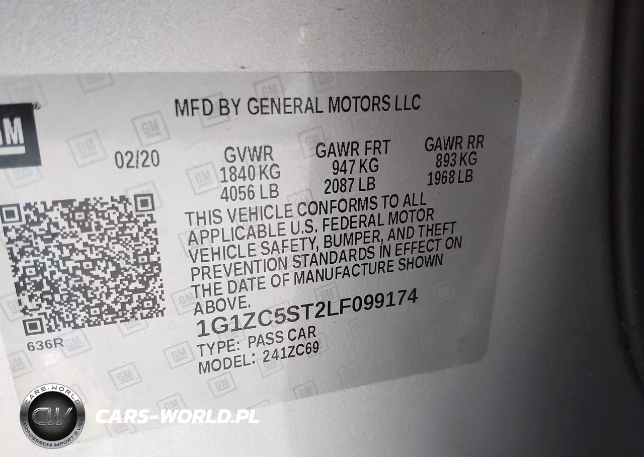 2020 Chevrolet Malibu Fwd 1Fl VIN:1G1ZC5ST2LF099174 - 9