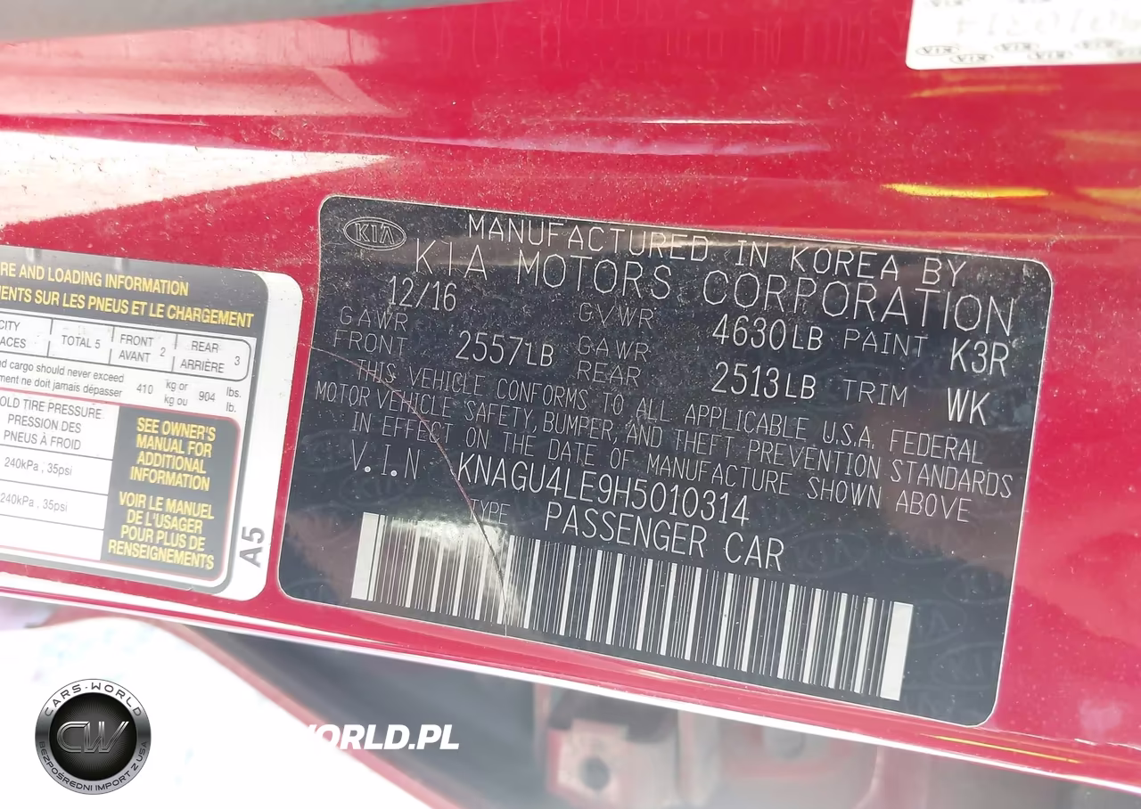 2017 Kia Optima Hybrid Ex VIN:KNAGU4LE9H5010314 - 9