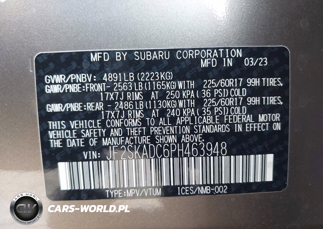 2023 Subaru Forester Premium VIN:JF2SKADC6PH463948 - 9
