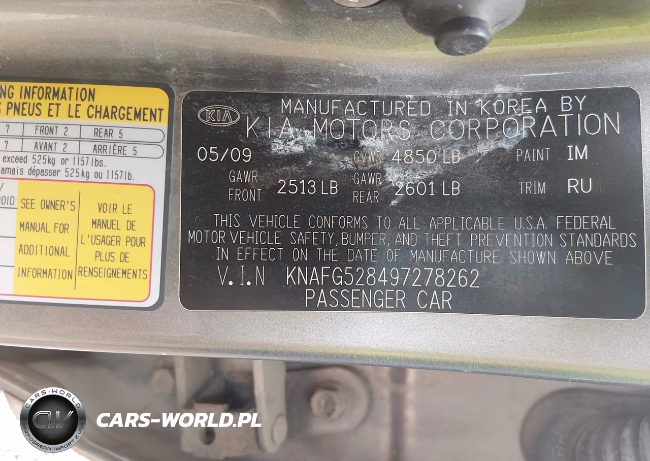 2009 Kia Rondo Ex VIN:KNAFG528497278262 - 9