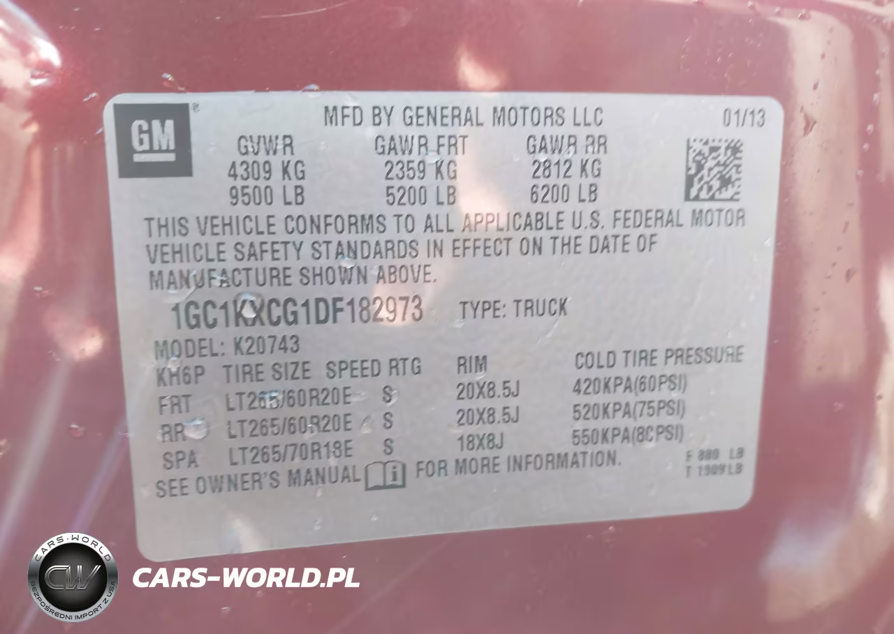 2013 Chevrolet Silverado 2500Hd Lt VIN:1GC1KXCG1DF182973 - 9