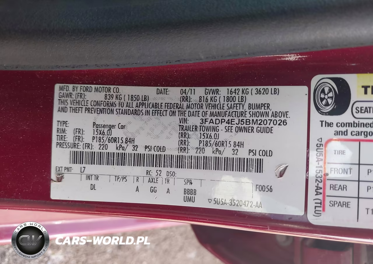 2011 Ford Fiesta Se VIN:3FADP4EJ5BM207026 - 9