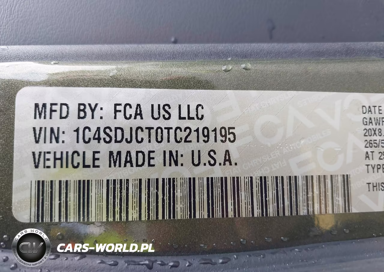 2026 Dodge Durango Gt Premium Awd Hemi V8 VIN:1C4SDJCT0TC219195 - 9