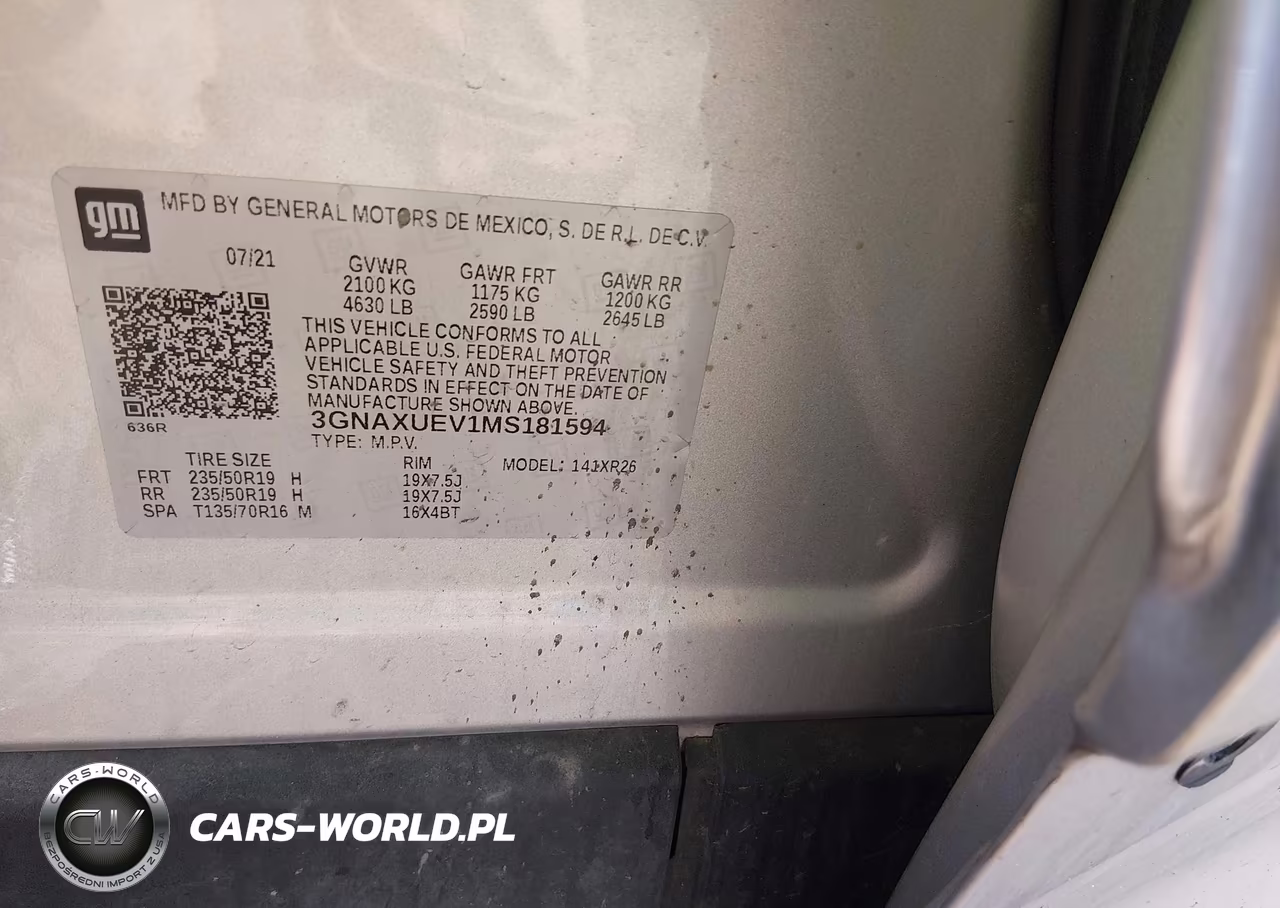 2021 Chevrolet Equinox Awd Lt VIN:3GNAXUEV1MS181594 - 9