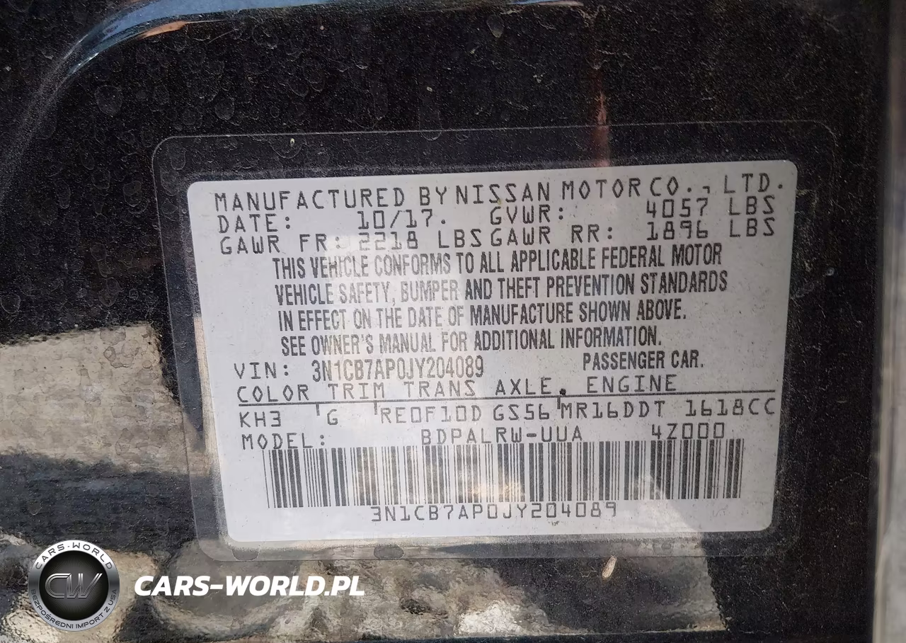 2018 Nissan Sentra Sr Turbo VIN:3N1CB7AP0JY204089 - 9