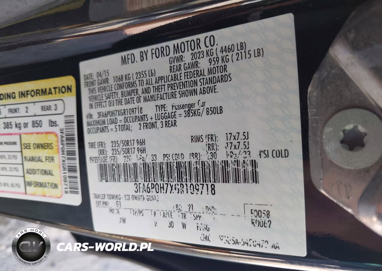 2016 Ford Fusion Se VIN:3FA6P0H7XGR109718 - 9