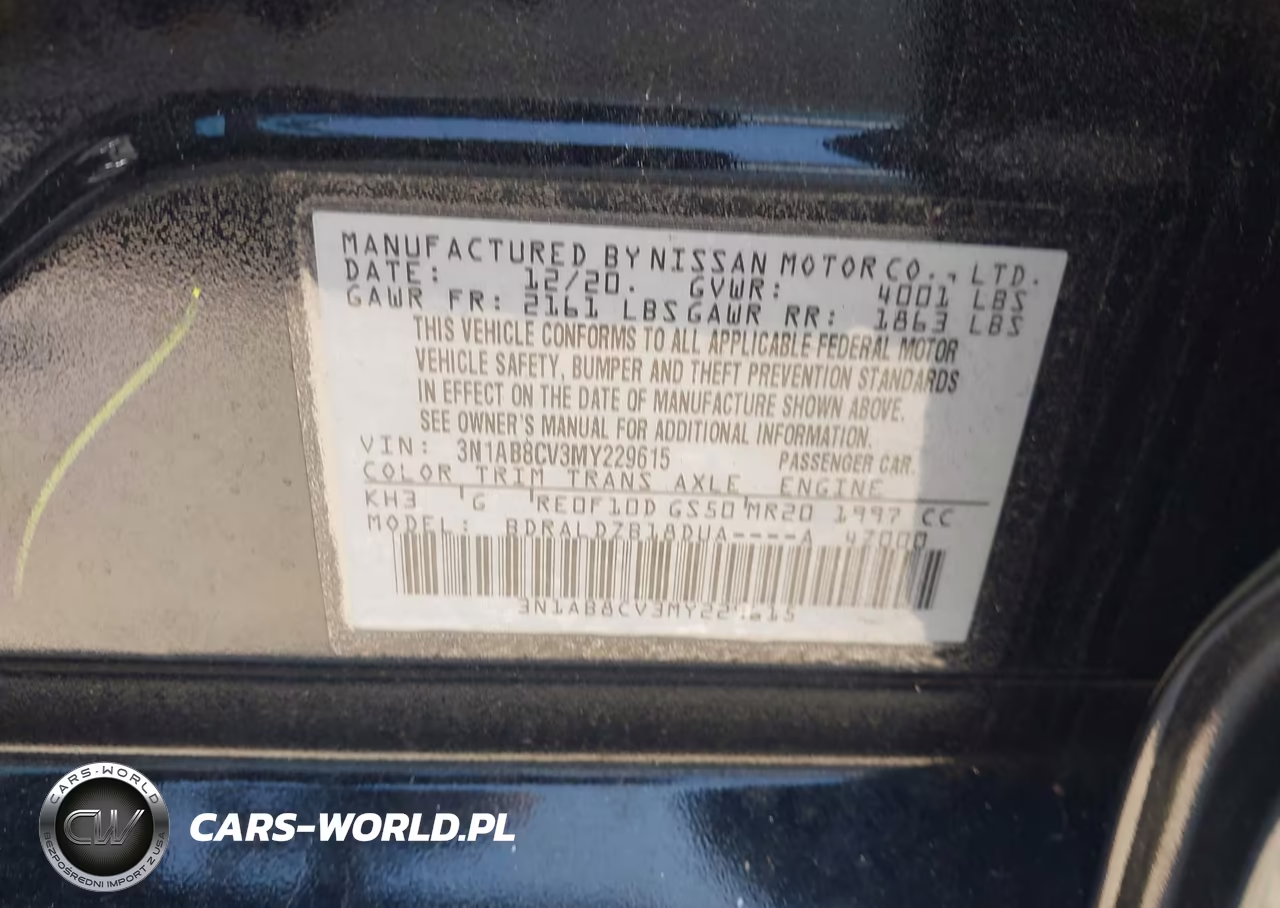 2021 Nissan Sentra Sv Xtronic Cvt VIN:3N1AB8CV3MY229615 - 9
