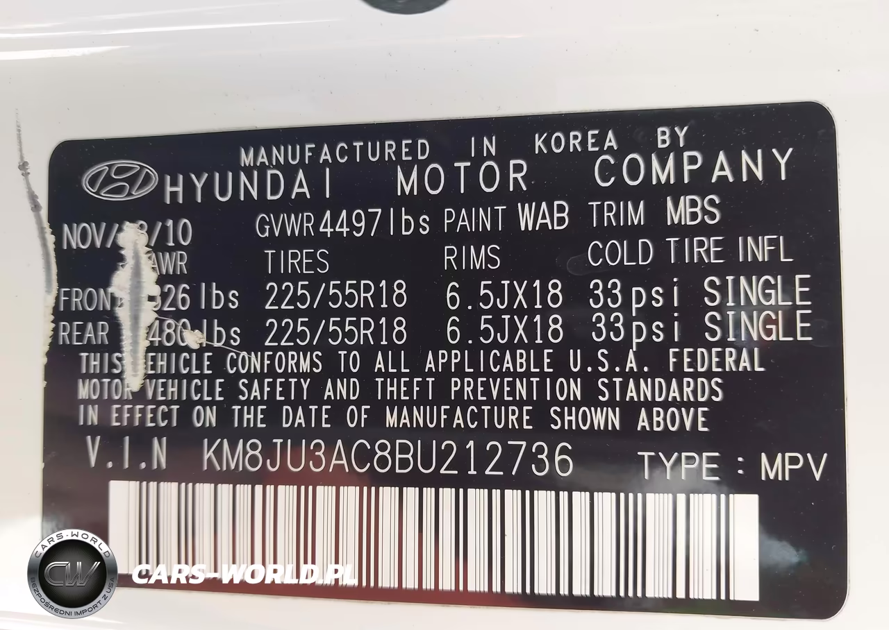 2011 Hyundai Tucson Limited VIN:KM8JU3AC8BU212736 - 9