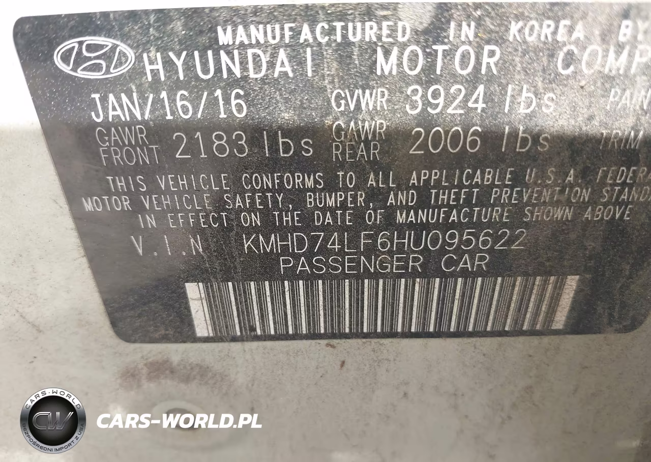 2017 Hyundai Elantra Se VIN:KMHD74LF6HU095622 - 9