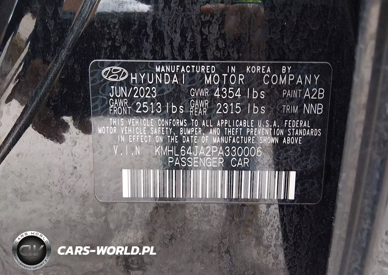 2023 Hyundai Sonata Sel VIN:KMHL64JA2PA330006 - 9