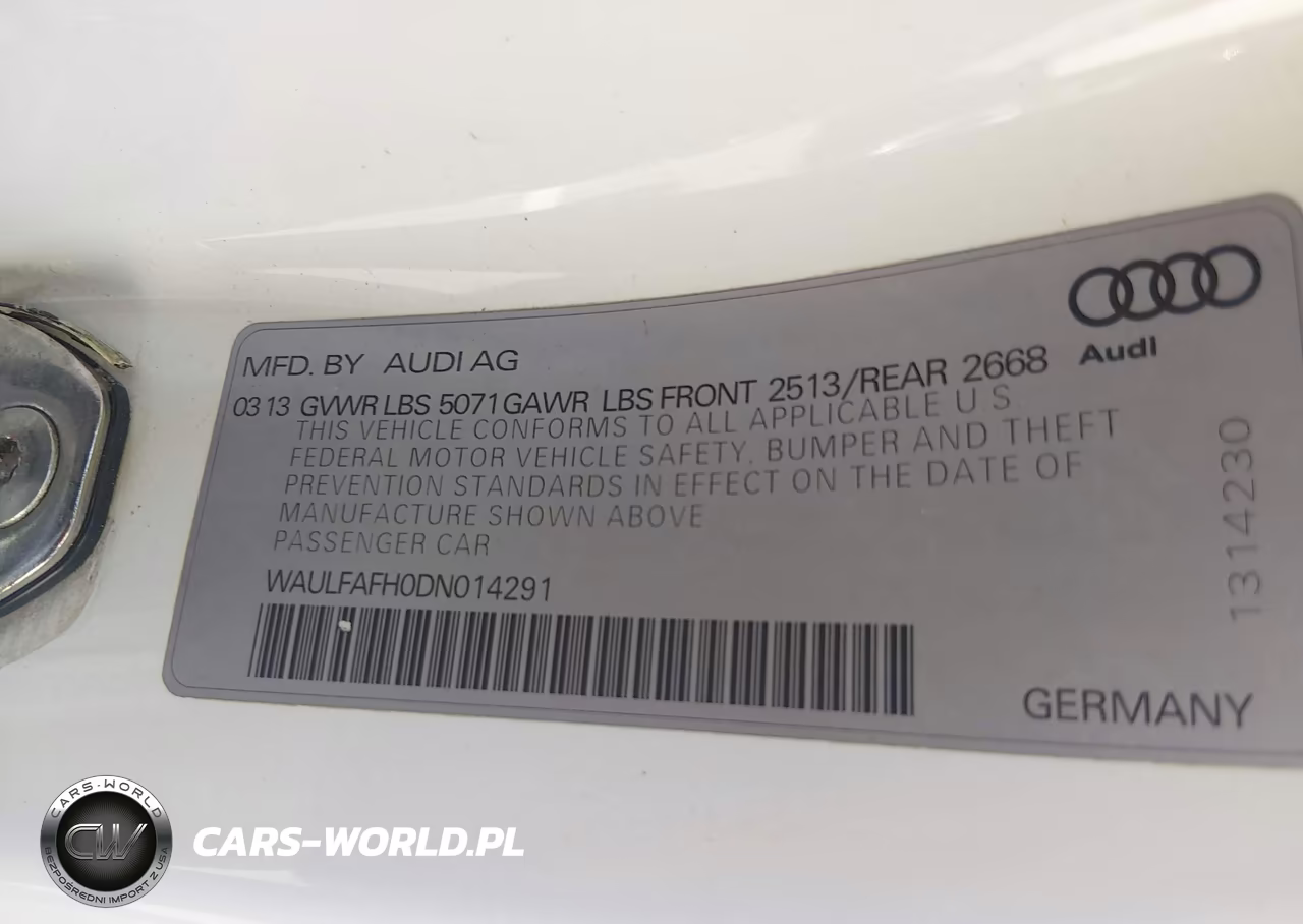 2013 Audi A5 2.0T Premium VIN:WAULFAFH0DN014291 - 9