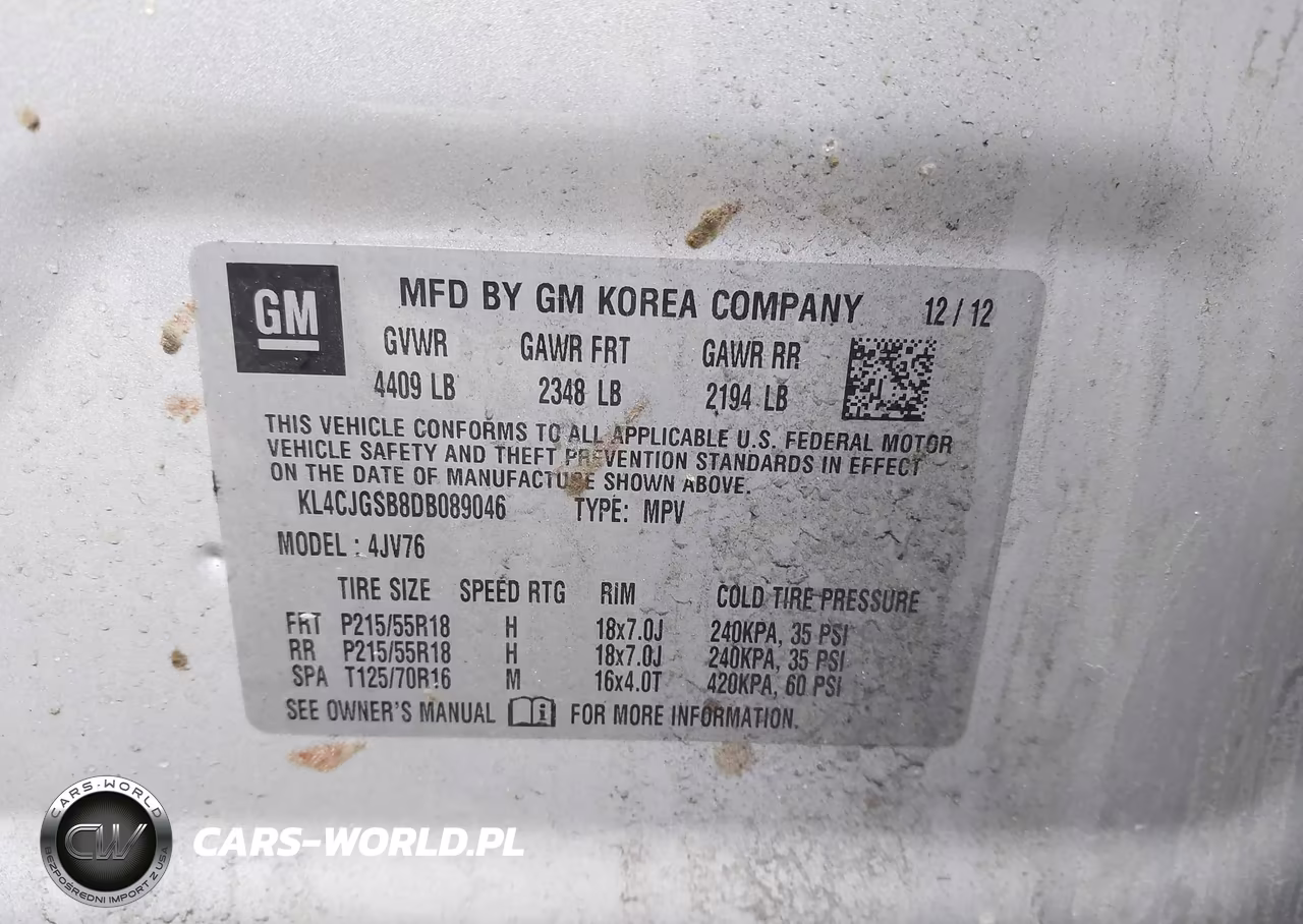 2013 Buick Encore Leather VIN:KL4CJGSB8DB089046 - 9