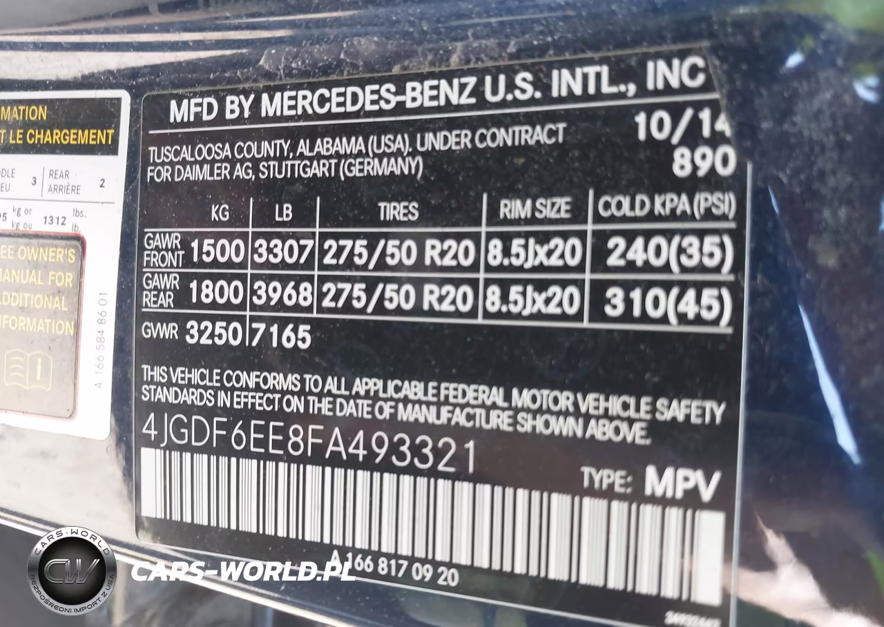 2015 Mercedes-Benz Gl 450 4Matic VIN:4JGDF6EE8FA493321 - 9