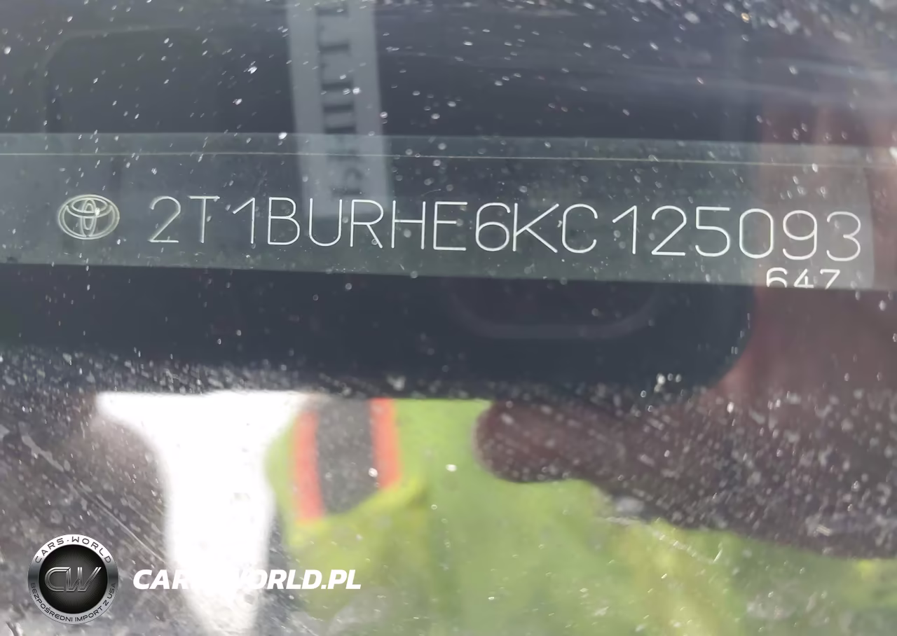 2019 Toyota Corolla Se VIN:2T1BURHE6KC125093 - 9
