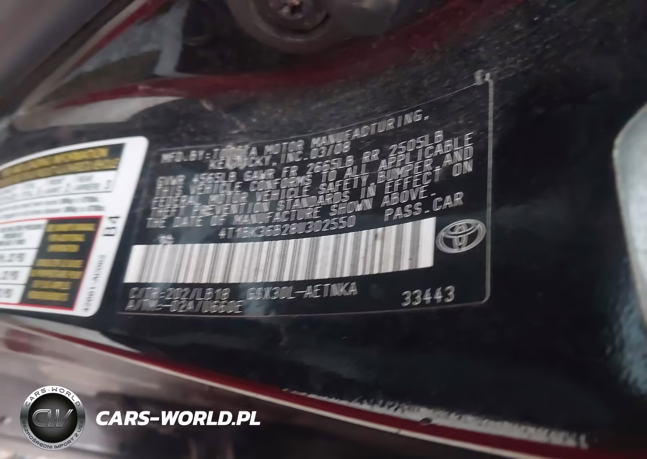 2008 Toyota Avalon Touring VIN:4T1BK36B28U302550 - 9