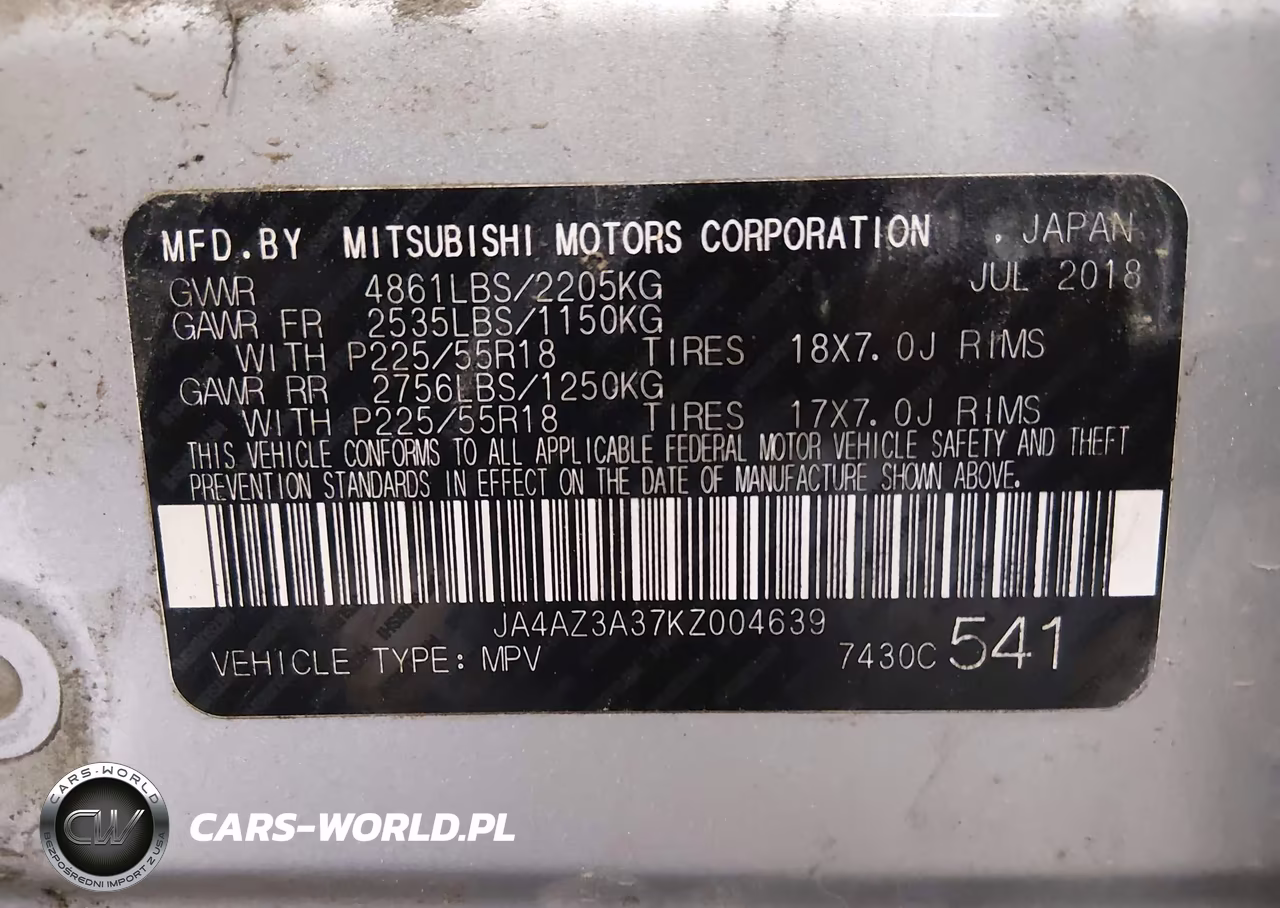 2019 Mitsubishi Outlander Es VIN:JA4AZ3A37KZ004639 - 9