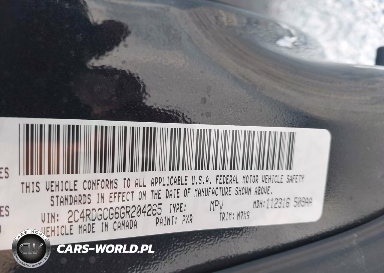 2016 Dodge Grand Caravan Sxt VIN:2C4RDGCG6GR204265 - 9