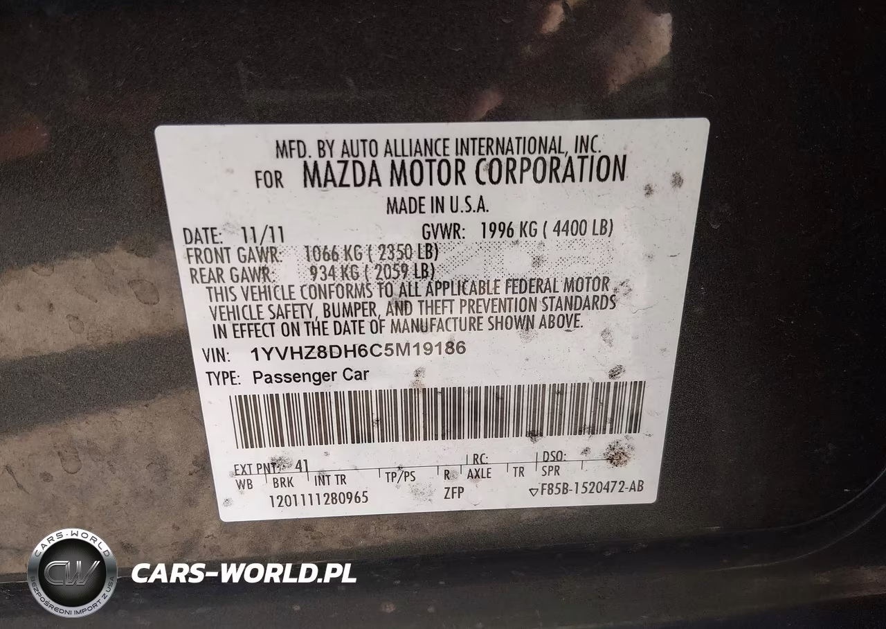 2012 Mazda Mazda6 I Touring VIN:1YVHZ8DH6C5M19186 - 9