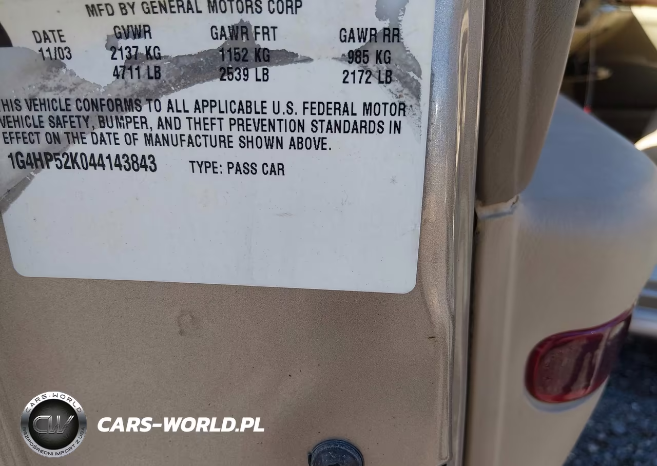 2004 Buick Lesabre Custom VIN:1G4HP52K044143843 - 9