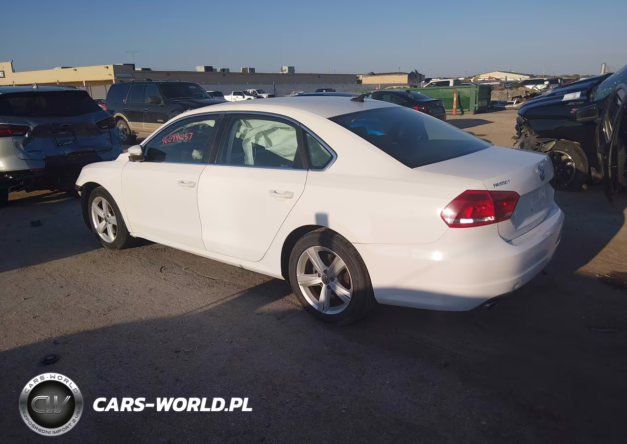 2013 Volkswagen Passat 2.5L Se VIN:1VWBP7A37DC126699 - 3
