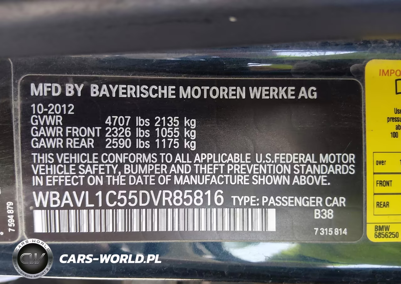 2013 BMW X1 xDrive28I VIN:WBAVL1C55DVR85816 - 9